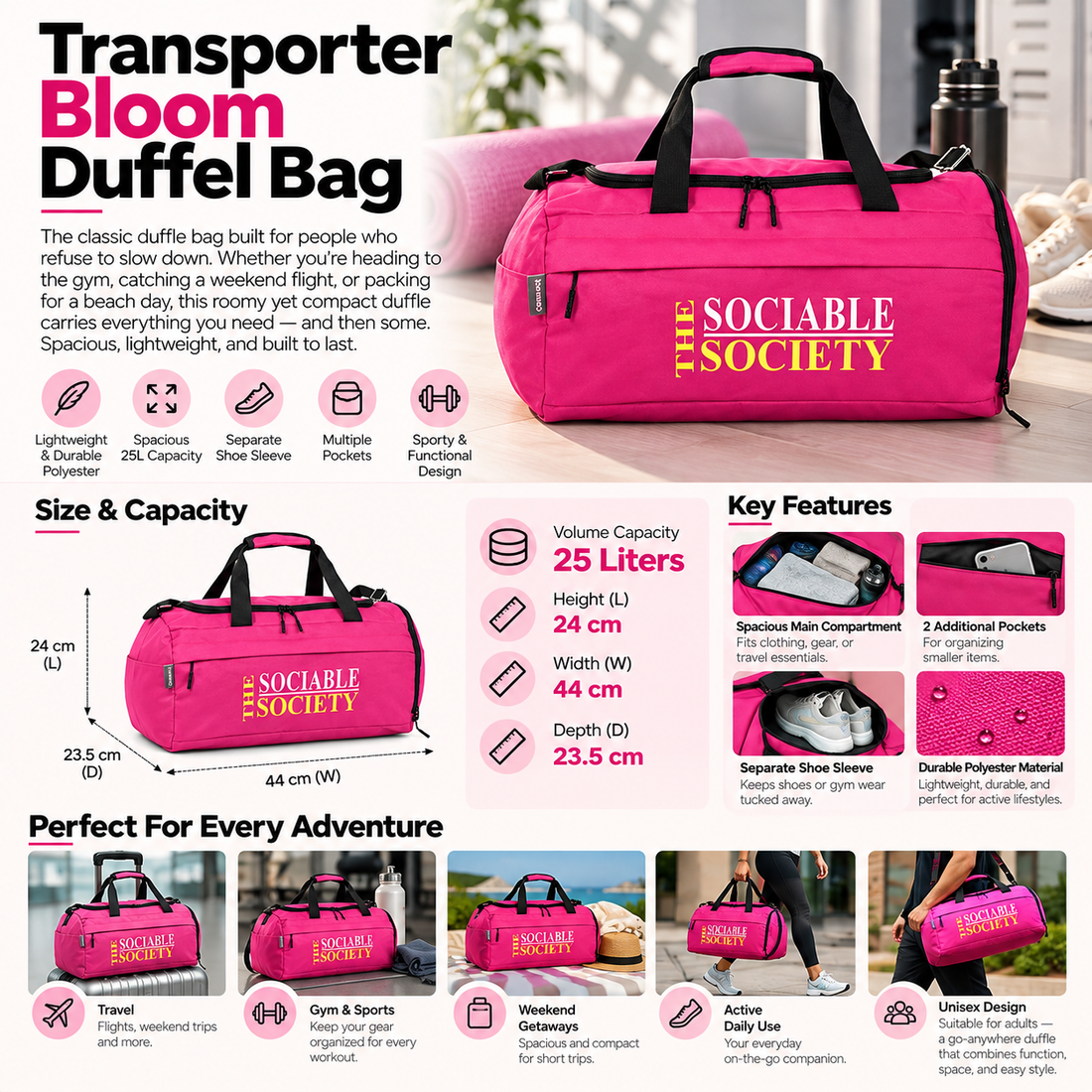 Transporter Duffle - Bloom