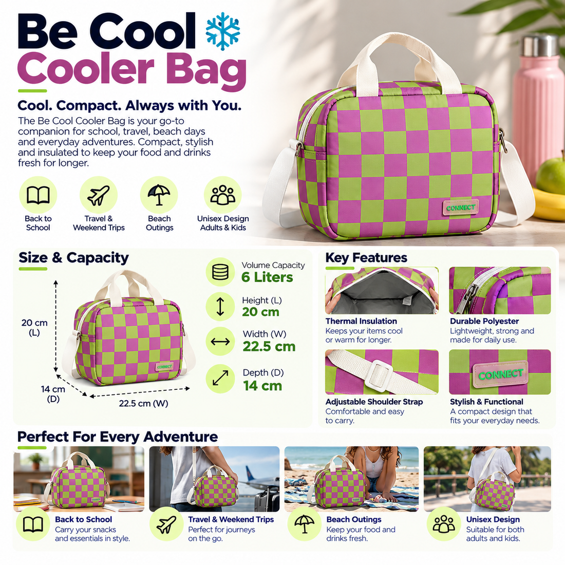 Be Cool Cooler Bag - Patterned