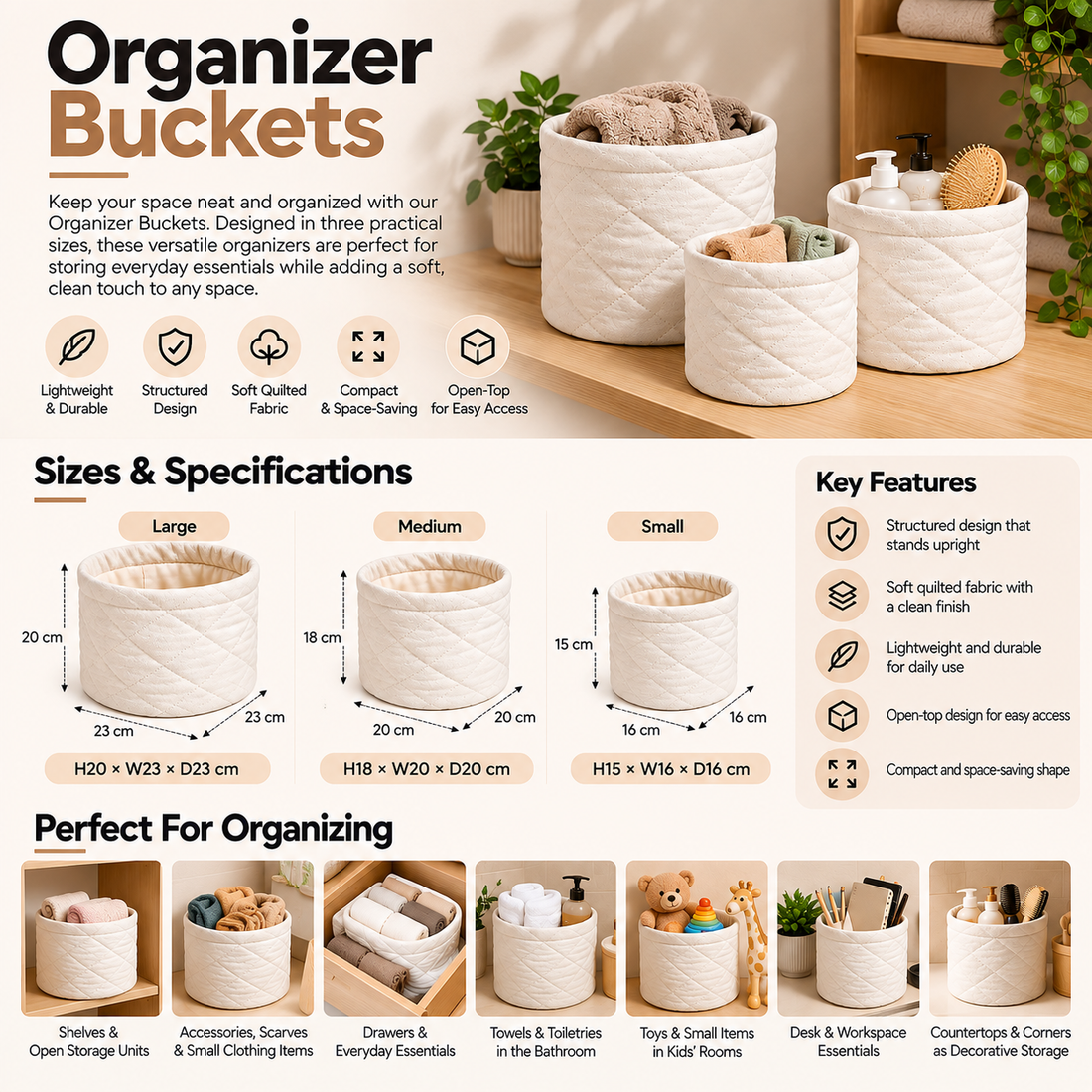 Organizer Buckets