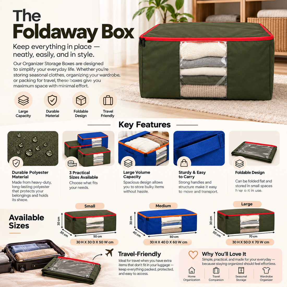 Foldaway Storage Box